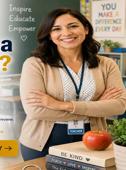 Teacher in a classroom setting